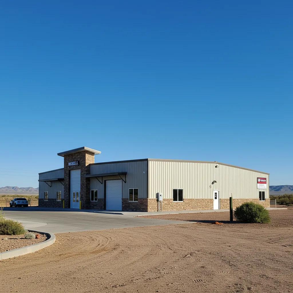 Mueller steel building in Arizona showcasing modern design and durability