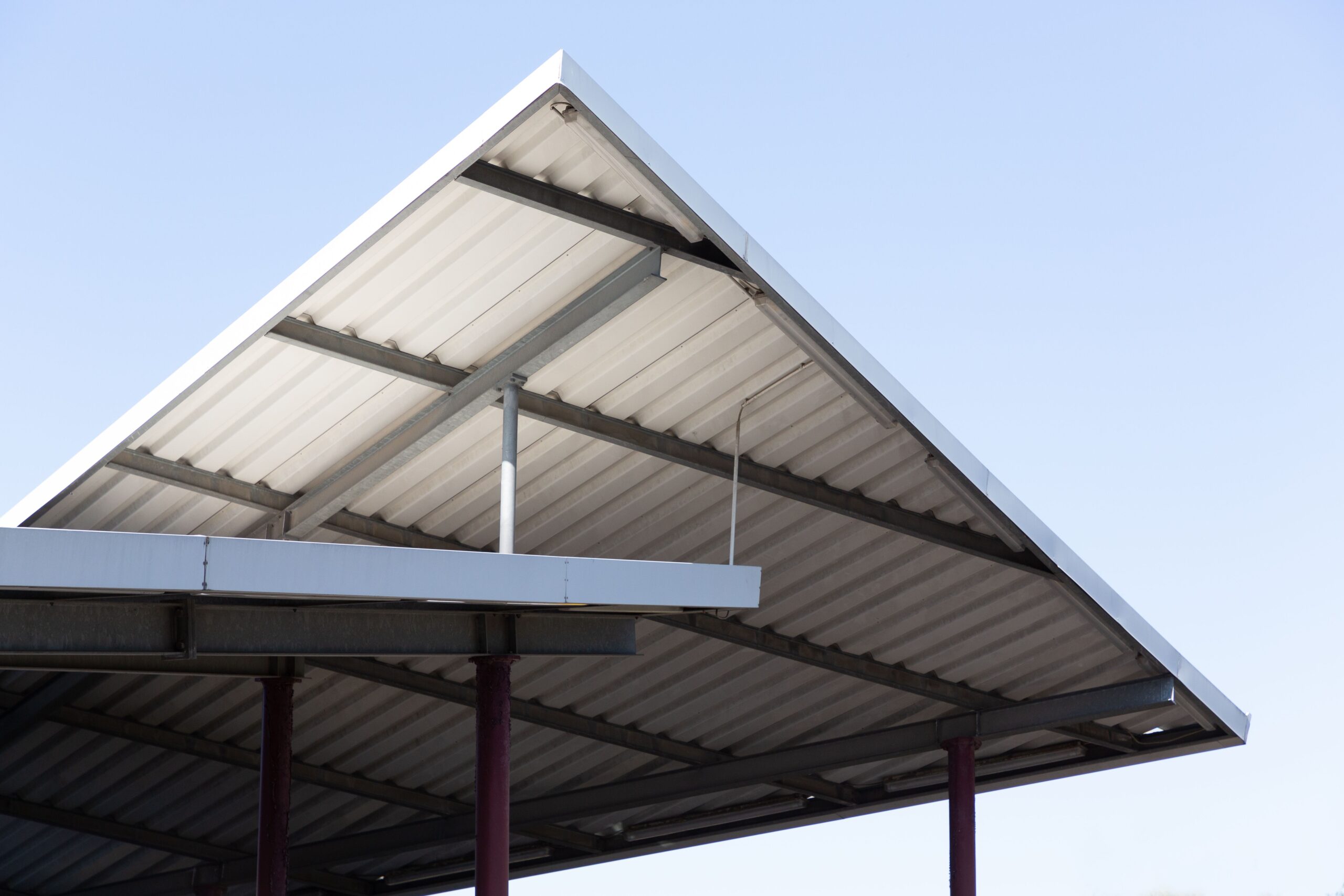 Durable metal carport structure in Arizona providing shade and protection